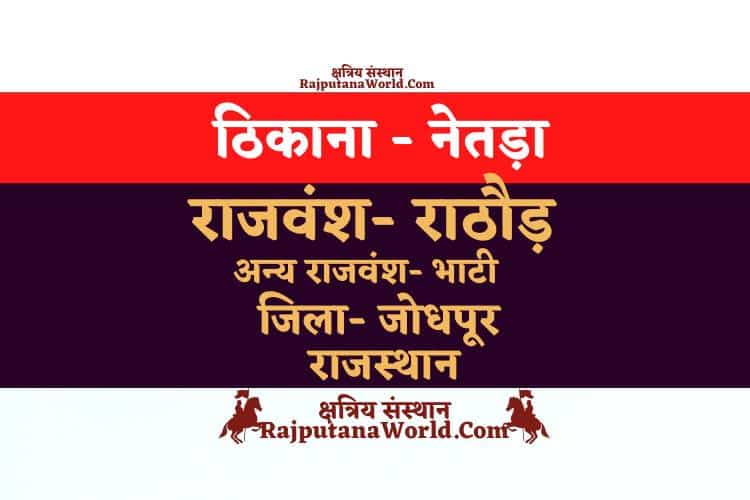 नेतड़ा ठिकाना